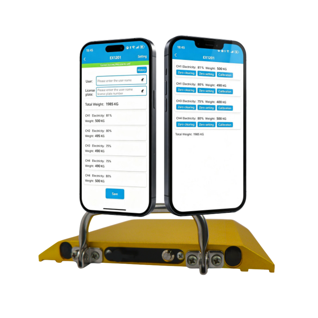 SW-MINI-4 weigh pad with the SmartWeigh Android app