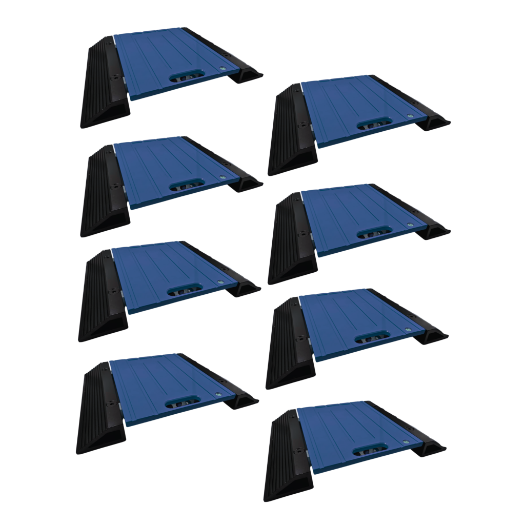 Eight blue SW-LARGE weigh pads