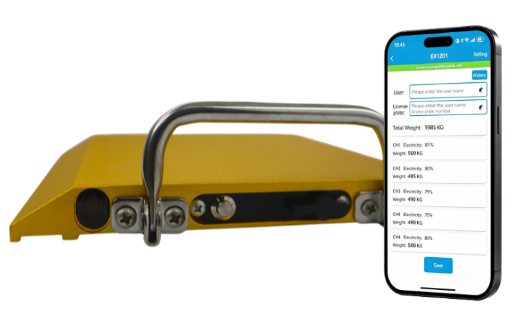 SmartWeigh weigh pad with the Android app